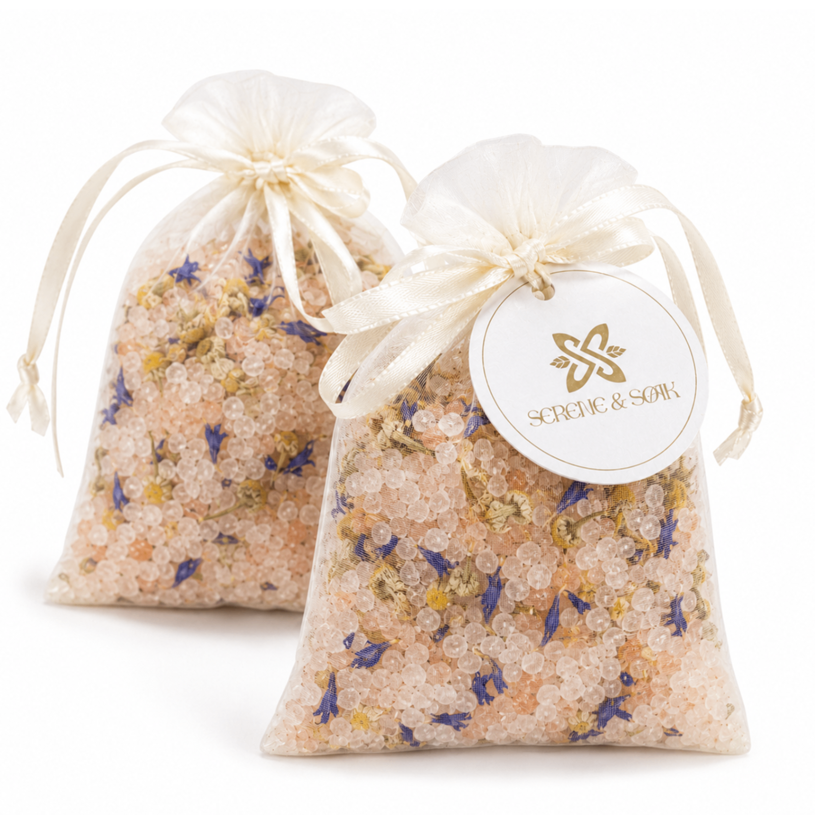 Cornflower Luminescent Organza Sachet