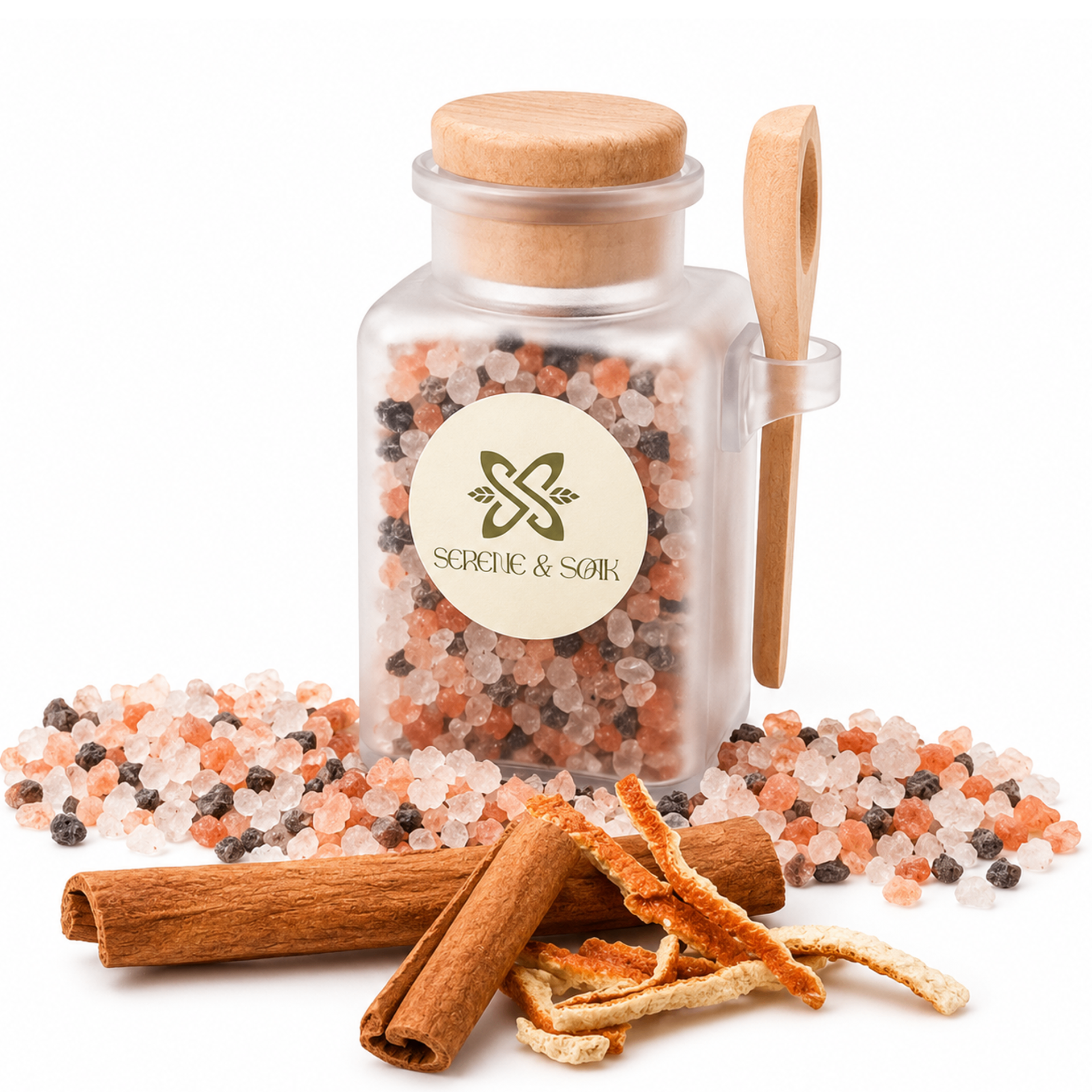 Spiced Citrus PP Bottle Bath Salt