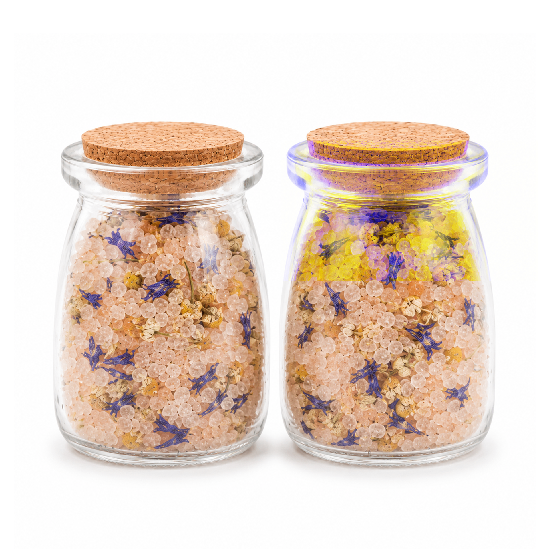 Cornflower & Chamomile Wish Bottle Bath Salt Duo