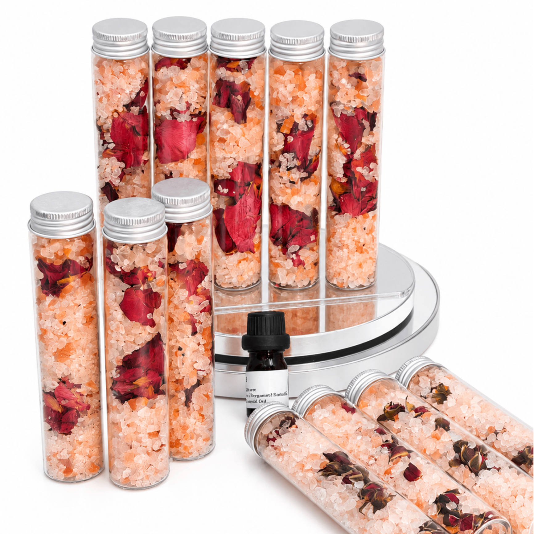 Rose & Essential Oil Test Tube Set