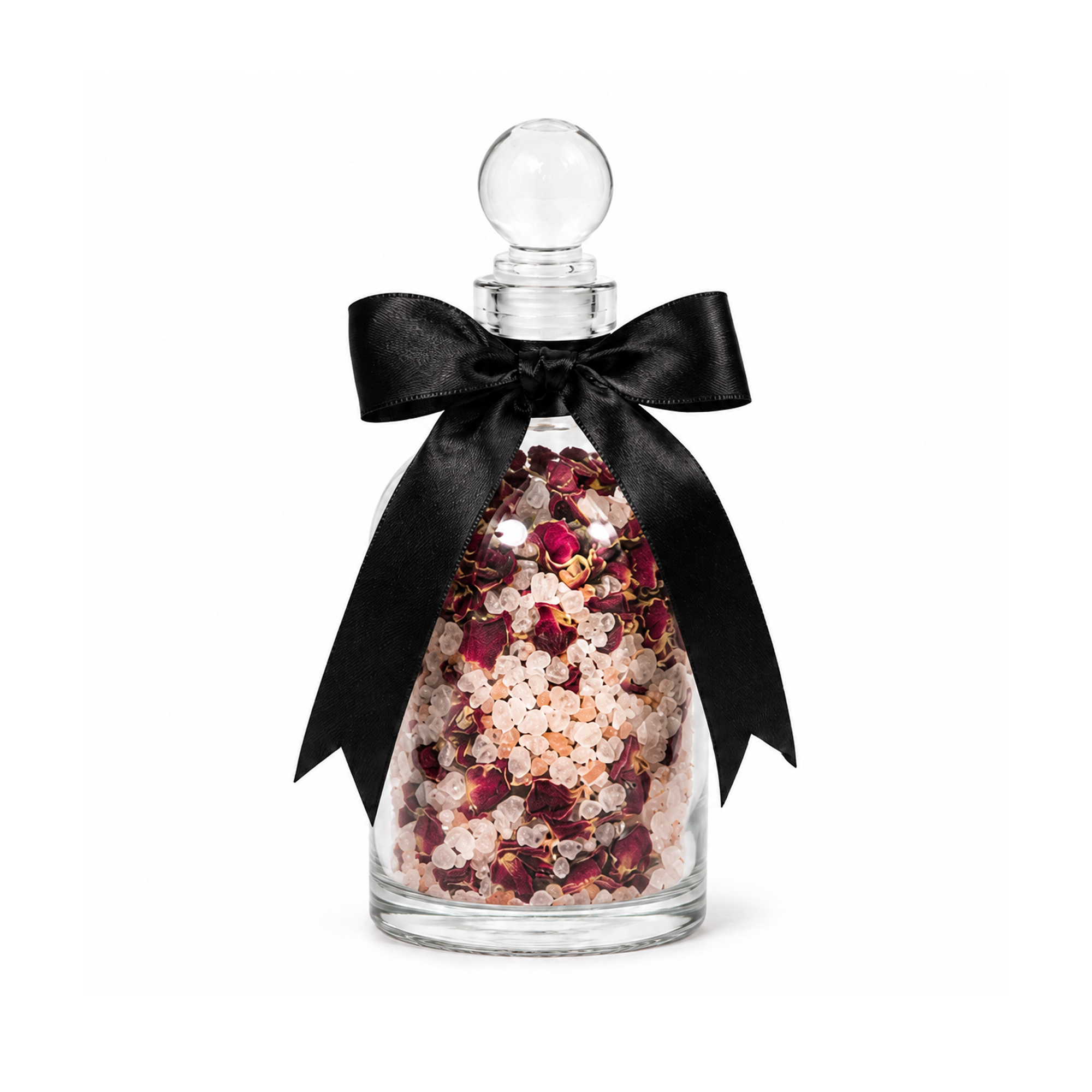 Rose & Crystal Vodka Glass Bath Salt Bottle