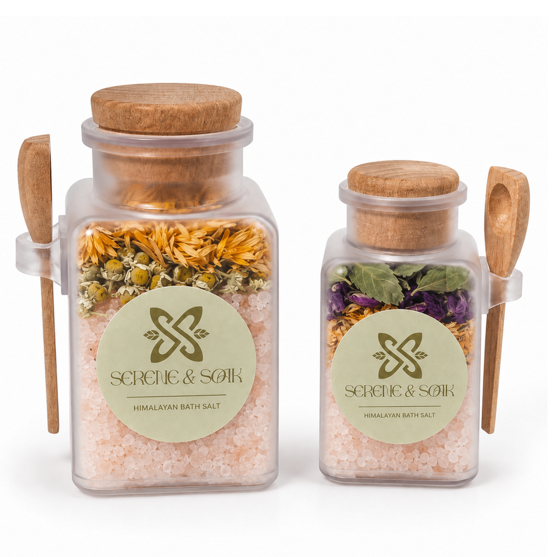 Botanical Herbal PP Bottle Bath Salt