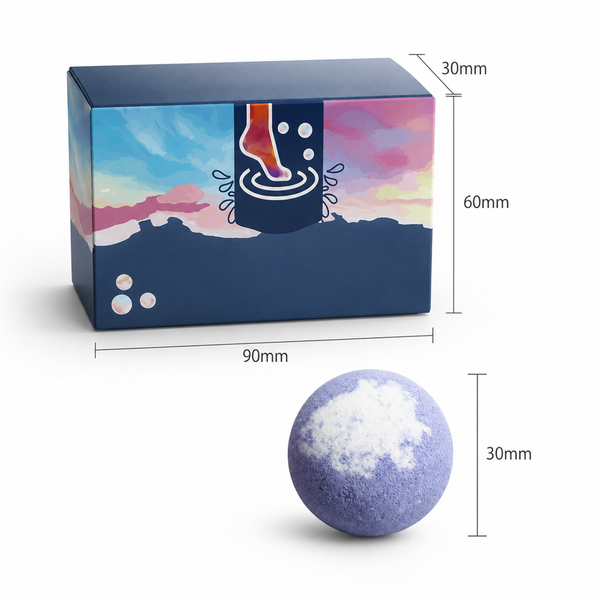 Sunset Boxed Bath Bomb