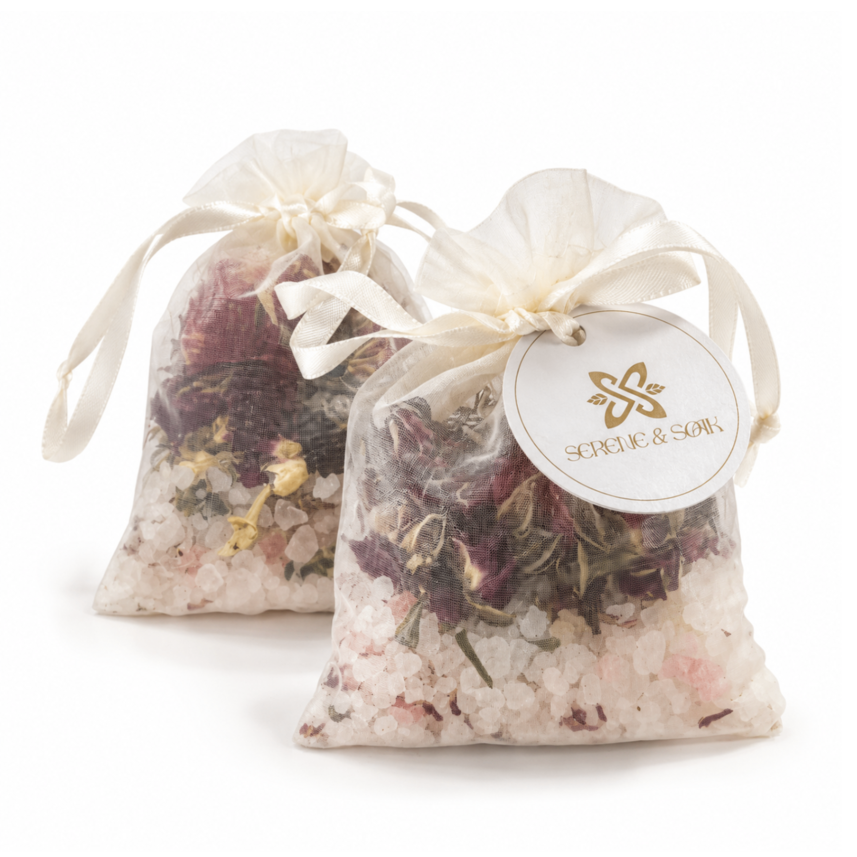 Rose & Mineral Luminescent Organza Sachet