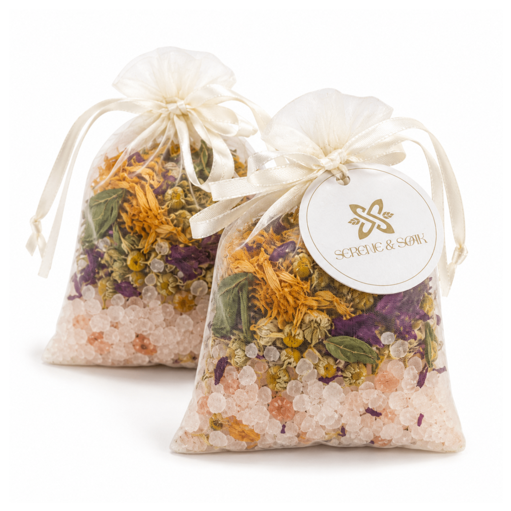 Calendula & Chamomile Luminescent Organza Sachet