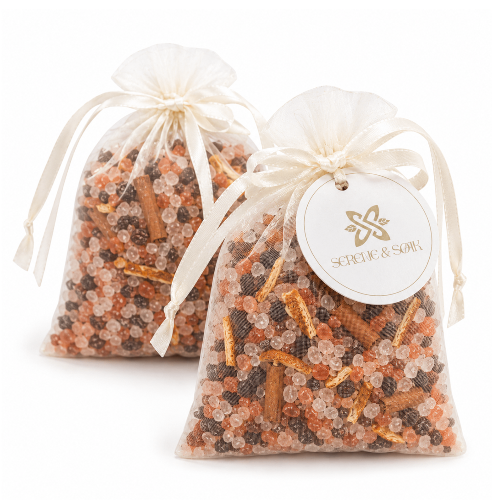 Spiced Citrus Luminescent Organza Sachet