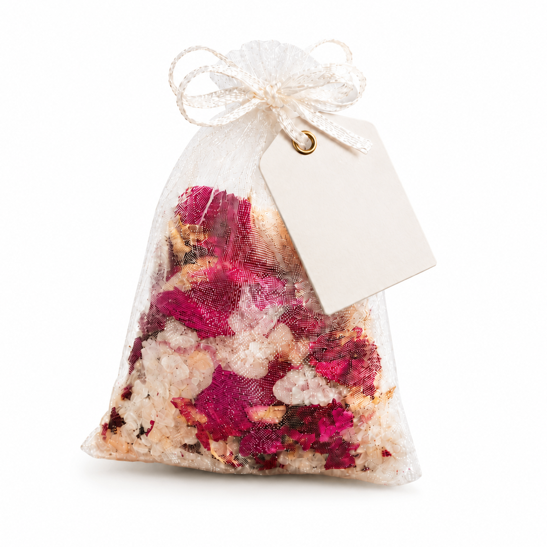 Rose & Cream Organza Sachet