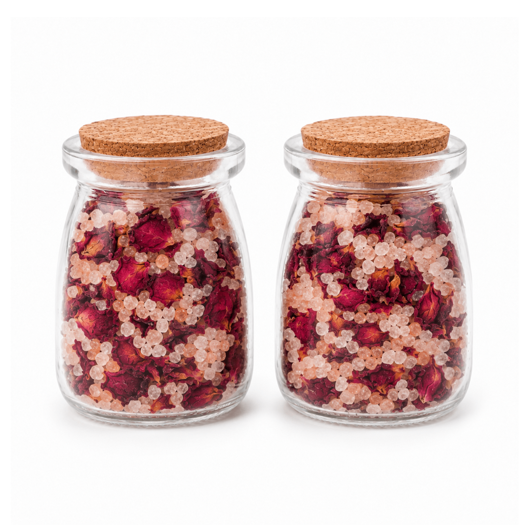 Rose Petal Wish Bottle Bath Salt Duo