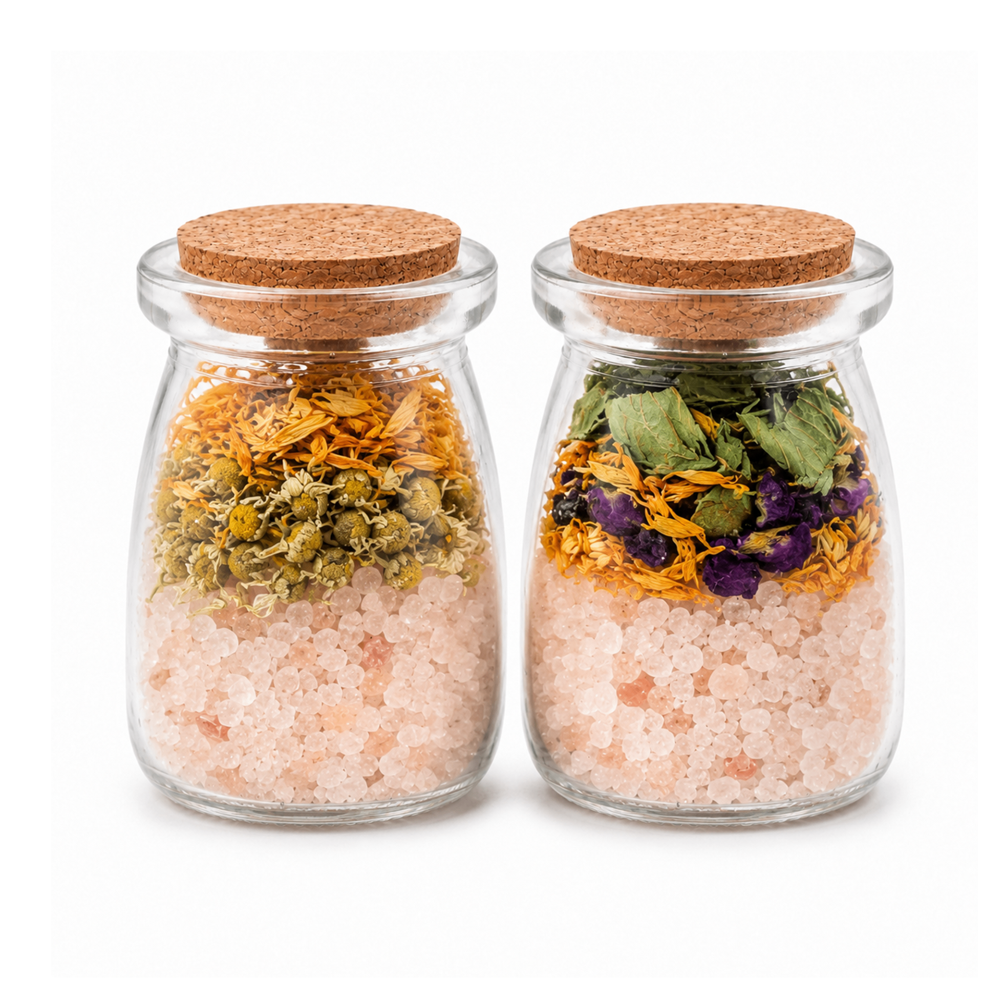 Botanical Mint Wish Bottle Bath Salt Duo