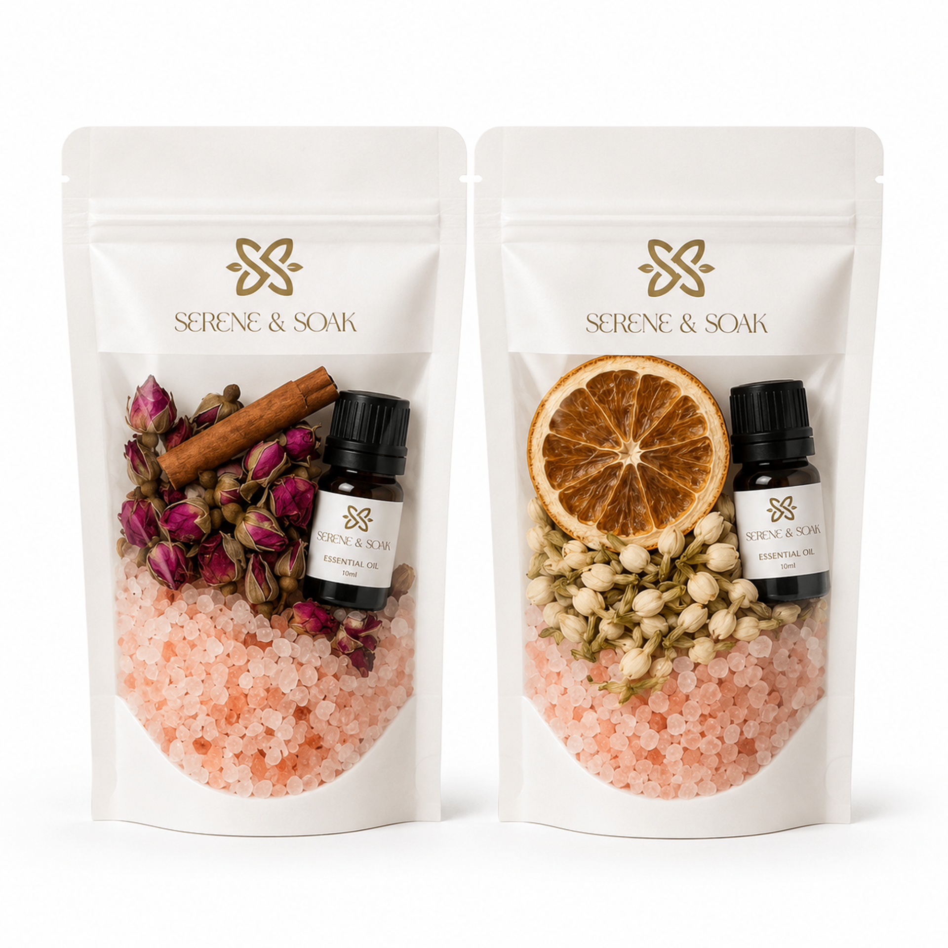 Premium White Essential Oil Pouch Set