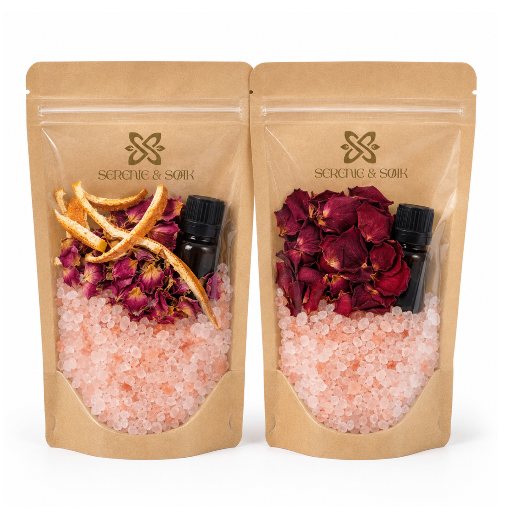 Orange Peel & Rose Pouch Set